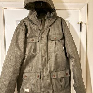 Vans Men's Gray Military Field Jacket
